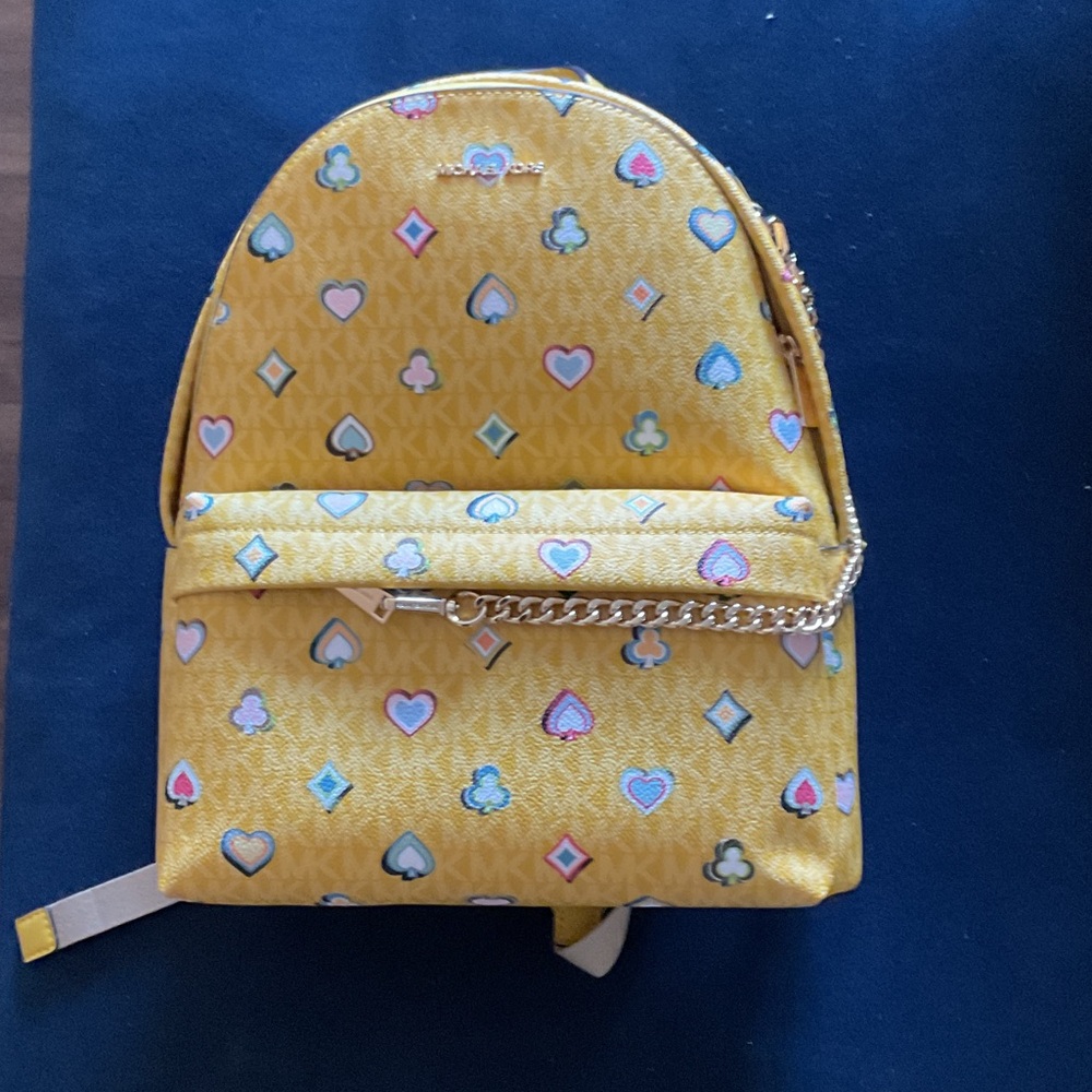 Michael Kors Yellow Backpack